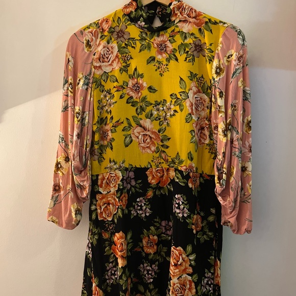 Zara Multicolour Floral Dress M 👗 - Picture 6 of 9